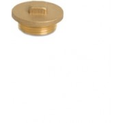1" Brass Hexagon Cap 