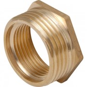 Brass Hexagonal Bush 1 1/2 X 1/2"