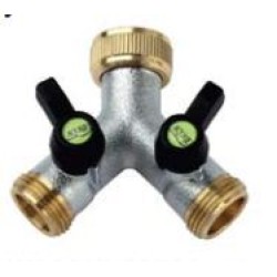 2 Way Connector with Independent and Adjustable Flow Path 3/4 BSP Female