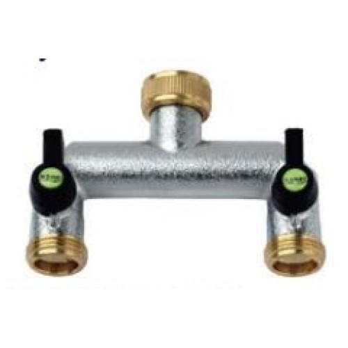 2 Way Connector with Independent and Adjustable Flow Path 3/4 BSP Female