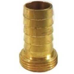 Brass Hose Fitting 1 inch Male Short Thread x 20 mm Hose Brass Hose Fitting 1 inch Male Short Thread x 20 mm Hose