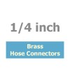 Brass Hose Connectors 1/4 inch (2)