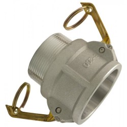 Type B Male Thread x Female Part Camlock 1 inch