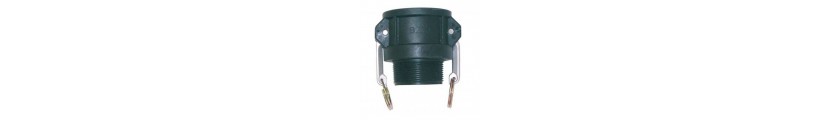 Polypropylene Camlock Type B Male Thread x Female Part