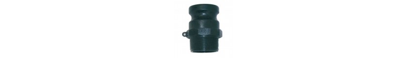 Polypropylene Camlock Type F Male Thread x Male Part