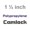 Polypropylene Camlock 1 1/2 inch Fittings (8)