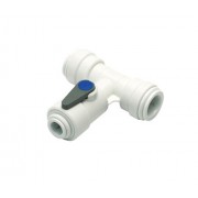 Acetal Angle Stop Valve 3/8mm Tube OD x 3/8 inch Branch
