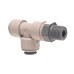 Swivel Male Run Tee 1/4 inch Tube OD x 1/8 inch BSPT Thread
