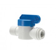 PP Shut Off Valve Connection 3/8 inch Tube OD x 3/5 inch Male NPTF