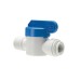 PP Shut Off Valve Connection 3/8 inch Tube OD x 3/5 inch Male NPTF