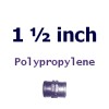 Polypropylene 1 1/2 inch Fittings (34)
