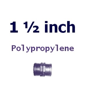 Polypropylene 1 1/2 inch Fittings Polypropylene 1 1/2 inch Fittings