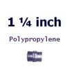 Polypropylene 1 1/4 inch Fittings (39)