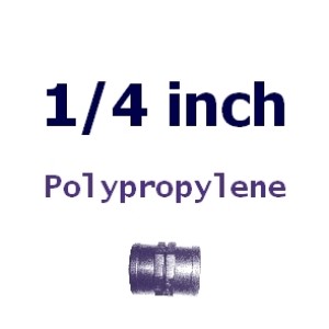 Polypropylene 1/4 inch Fittings Polypropylene 1/4 inch Fittings