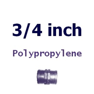 Polypropylene 3/4 inch Fittings