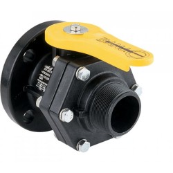 Banjo Polypropylene Bolted Ball Valve 2"Male Thread x 2" ANSI Flange Banjo Polypropylene Bolted Ball Valve 2"Male Thread x 2" ANSI Flange