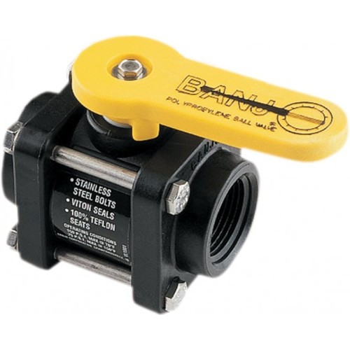 Banjo Polypropylene Bolted Ball Valve 3"BSP Female Thread 3" Ball ID