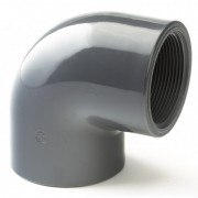 3/4" PVCu BSP Threaded Elbow 90 Degree