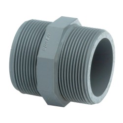 1 1/2" PVCu BSP Hexagon Nipple 1 1/2" PVCu BSP Hexagon Nipple