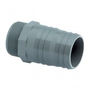 1X32" PVCu BSP Threaded Plain Metric Hose Adaptor