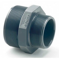1.1/4x1" PVCu BSP Threaded Reducing Nipple