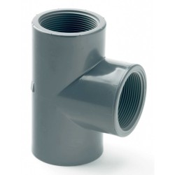 1 1/2" PVCu BSP Threaded Tee 90 Degree 1 1/2" PVCu BSP Threaded Tee 90 Degree
