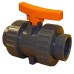 1.1/4" PVCu Industrial Double Union Ball Valve