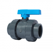 1.1/2" PVCu Standard Double Union Ball Valve