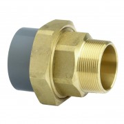 ABS MALE BRASS COMPOSITE UNION 1"