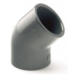 160mm PVCu Plain Elbow 45 Degree