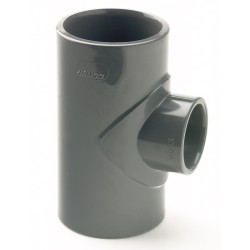 125X90mm PVCu Plain Reducing Tee