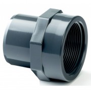 1.1/2 x 1.1/2" PVCu Plain Male Spigot / BSP Female Adaptor Threaded