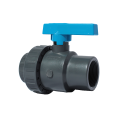 1.1/2" PVCu Standard Single Union Ball Valve (Threaded) 1.1/2" PVCu Standard Single Union Ball Valve (Threaded)