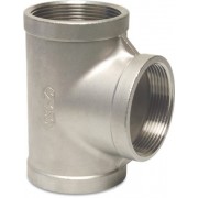 1/2 inch Stainless Steel 316 Equal Tee Female x Female x Female Threaded