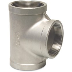 1 inch Stainless Steel 316 Equal Tee Female x Female x Female Threaded 1 inch Stainless Steel 316 Equal Tee Female x Female x Female Threaded