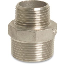 1 x 1/2 inch Stainless Steel 316 Reducing Nipple Male x Male Threaded