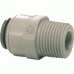 Straight Adaptor 1/2 inch Tube OD x 3/8 inch BSPT Male Thread
