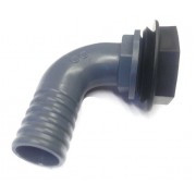 1/2"BSP x 20mm/3/4" Hose Water Butt Male Elbow PVC Hose Adaptor with Seal and Back Nut