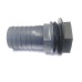 1/2" BSP x 13mm/1/2" Hose Water Butt Male Straight  PVC Hose Adaptor/Fitting with Seal and Back Nut